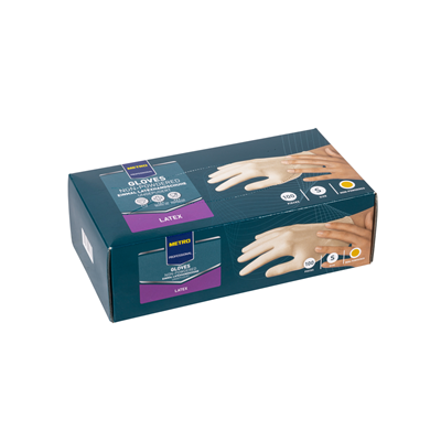 Guanti nitrile neri taglia L 100pz
